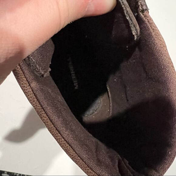 NWOT Merrell Women's Tremblant Wedge Waterproof Espresso Boot Brown Size 10.5 - Picture 12 of 13